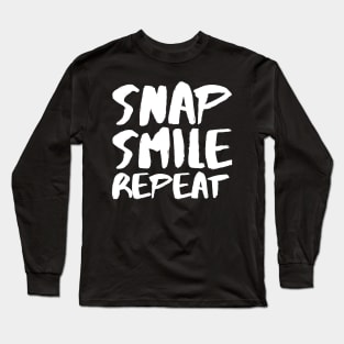 Snap Smile Repeat Long Sleeve T-Shirt